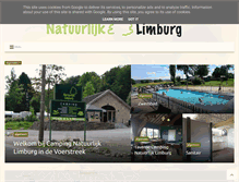 Tablet Screenshot of campingnatuurlijklimburg.be